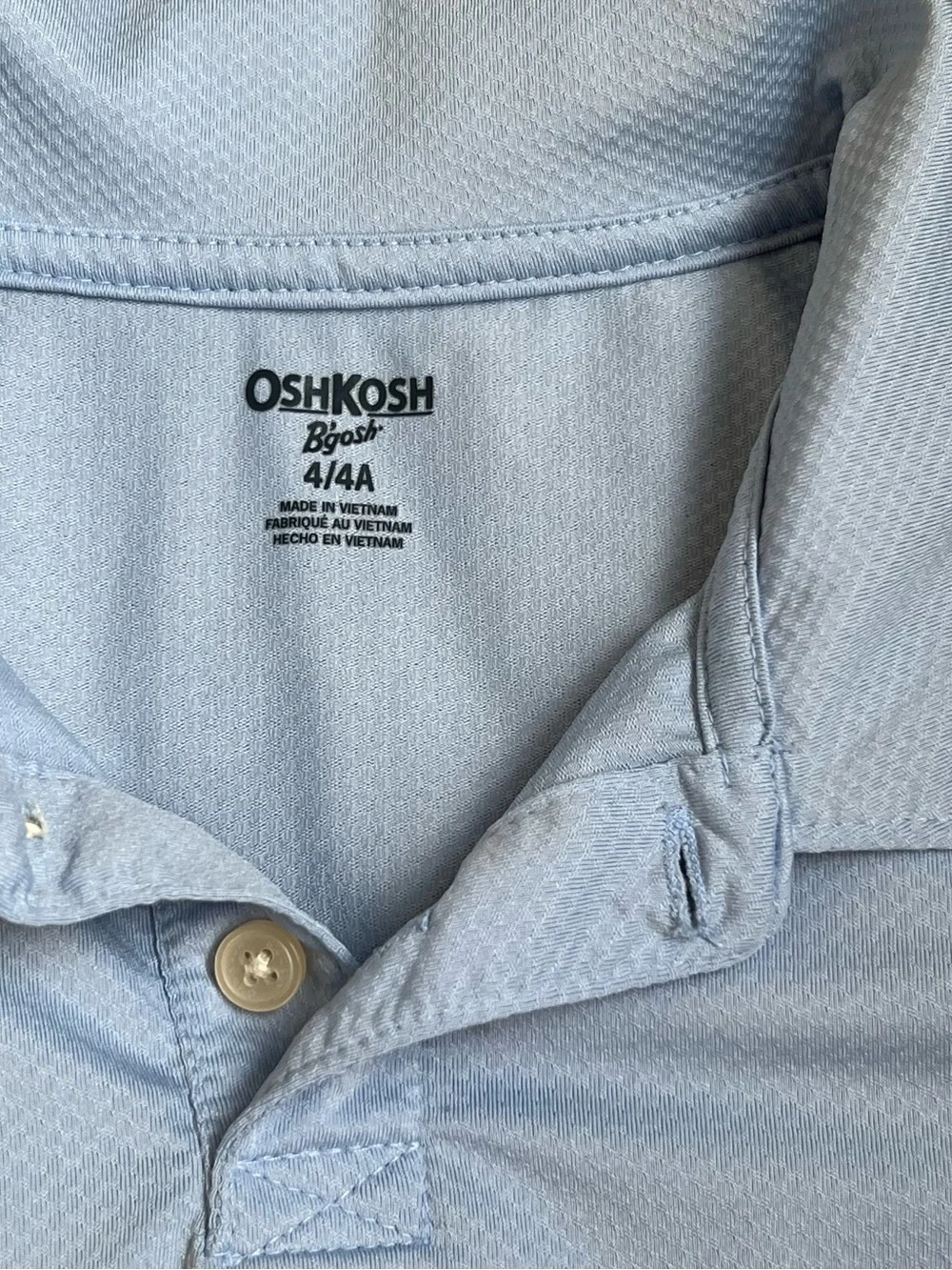 OshKosh B'gosh Baby Blue Short Sleeve Polo